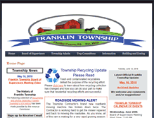Tablet Screenshot of franklintownship.us
